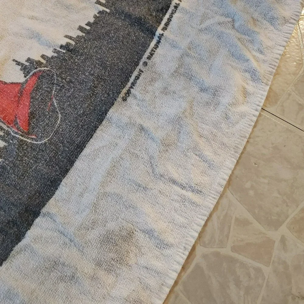 Vintage 1978 Superman Beach Towel‎ 59 X 34 (Stained)